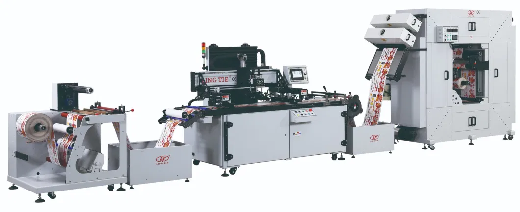 Roll to Roll Screen Printing Machine, Label Flatbed Silk Screen Printing Machinery with IR Oven