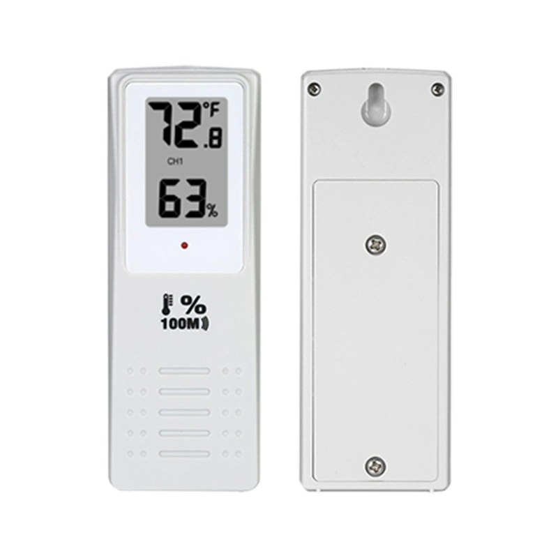 Indoor Outdoor Thermometer Hygrometer Monitor Color Digital Weather Station Alarm Clock with Wireless Outdoor Sensor
