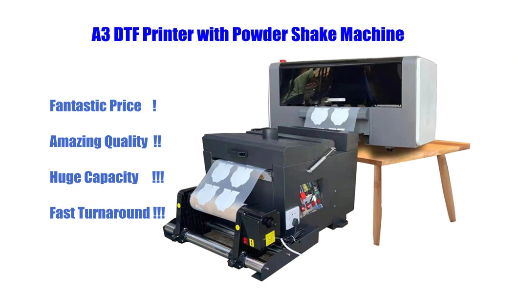 Dtf Printing Powder Shake and Oven in One Machine with XP600 I3200 Head
