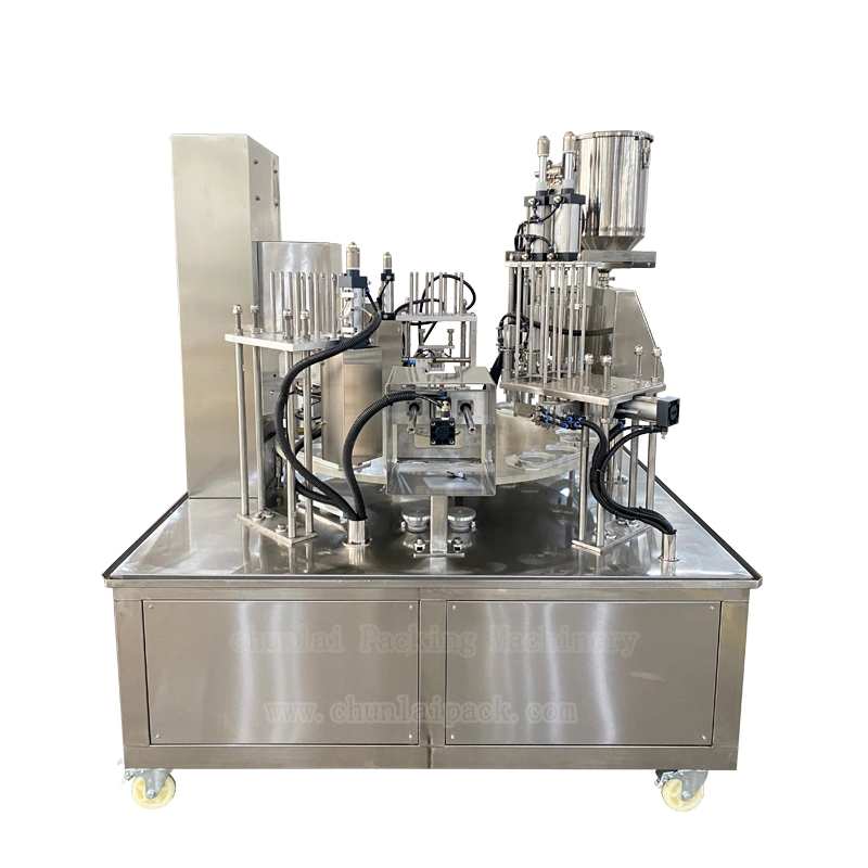 Automatic Customized Cup Box Packaging Sealing Machine Cheese Jam Cream Container Filling Capping Machine with Low Price