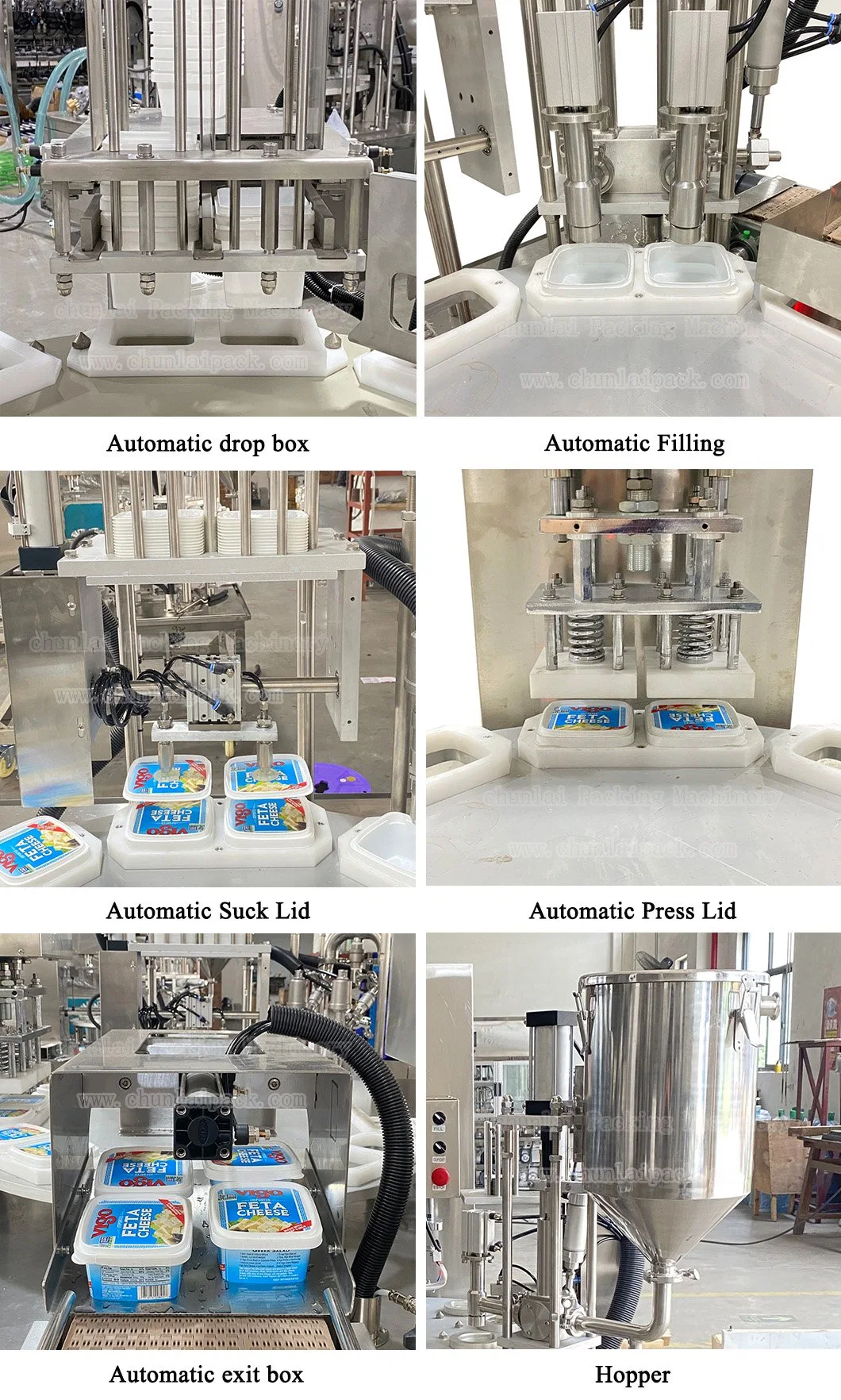 Automatic Customized Cup Box Packaging Sealing Machine Cheese Jam Cream Container Filling Capping Machine with Low Price